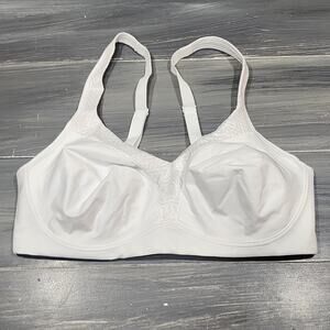 Playtex 4699 18 Hour‎ Bounce Control Convertible Wireless Bra White 36D